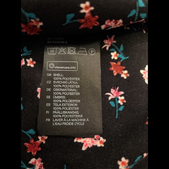 H&M Sz 4 (S) Floral Slip Dress Lace - Picture 8 of 8